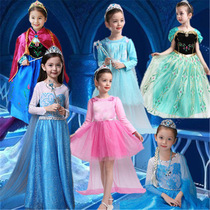 childrens Princess Dress 2020 frozen 冰雪公主公主裙女童童装