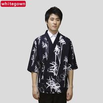 2020 new Japanese cuisine sushi uniforms summer and autumn chefs clothing medium sleeve chefs clothing breathable overalls