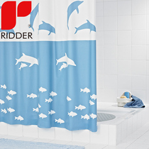 RIDDER Germany imported toilet bathroom shower curtain waterproof cloth mildew EVA cartoon dolphin