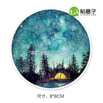 Outdoor camping adventure sticker suitcase notebook sticker skateboard guitar sticker 3M waterproof material