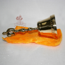 Bo Yuan Ge Buddhist supplies Square head hand-rattled Buddha bell Tao Bell Hand-rattled Diamond bell Copper bell Clang Big Buddha bell Dharma instrument