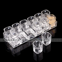 Acrylic square cup wine rack Square hole wine glass Glass bar