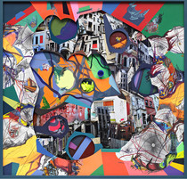 M363 (Germany) Franz Ackerman abstract painting collage web gallery