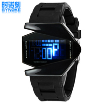 Personality creative led airplane watch sports tide male student electronic watch colorful luminous alarm clock stopwatch children watch