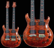 Customized PRSs Doubleneck Magma double-headed electric guitar