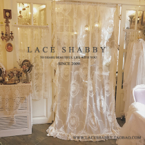 LACESHABBY imported custom French Rococo retro wreath ruffle lace window curtain
