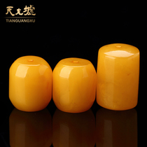 Tianguang Hui natural amber beeswax bucket beads Top beads Waist beads Beeswax tee Amber accessories Loose beads