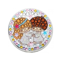 Sanrio double star fairies 40 years to remember rhinestone carry-on double face mirror (party)