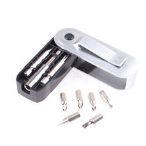 Chiyuan 9-piece screwdriver set Screwdriver head with adaptor Cross word batch mouth screwdriver combination