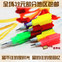 Post-80s nostalgia classic childhood childhood memories childhood multi-head building block pen stationery toy dual-purpose pencil