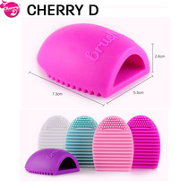 Silicone cleaning egg brushegg cleaning tool makeup pen cleaning artifact Egg brush puff cleaning egg