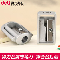 Deli Metal pencil sharpener Durable pencil sharpener Pen sharpener Zinc Alloy Cast pencil sharpener