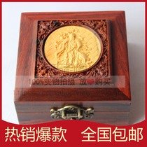 Redwood jewelry box red sour branch Fushou square solid wood box jade bracelet box jewelry collection storage box