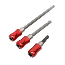 Universal electric batch head lengthening bar pneumatic screwdriver head extension rod 6 35 Self-locking contact lever Quick pick up