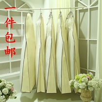 Wedding dust bag clothing cover dress dust cover non-woven fabric enlarged thickened transparent glass yarn garment bag