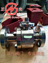 High pressure high temperature stainless steel 304 two-piece flange ball valve 4 minutes 6 points water floating ball switch forged steel pneumatic ball valve