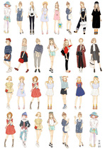 Uncle Harry A5 Handbook sticker photo album decoration cute hand-painted girl girl notebook diary hand account sticker