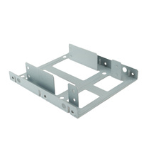 Desktop computer accessories 2 5 to 3 5 inch metal SSD Solid state drive bracket Dual hard drive bracket Special offer