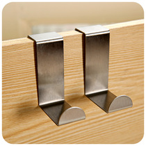 Stainless steel door rear adhesive hook No nail on the door hanger thick coat hook rack no trace clothes hook