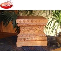 Camphor wood King Kong table Buddha statue base Shrine base Boutique hand-carved Buddha statue base manufacturers can be customized