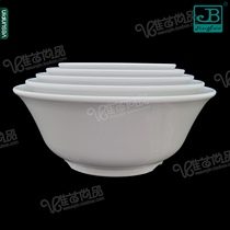 Garbo Hotel Supplies Hotel melamine White imitation porcelain tableware Korean small bowl rice bowl noodle bowl soup bowl C081