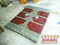 YL002 solid wood gate professional custom antique gate courtyard door hotel Tea House Villa old elm gate