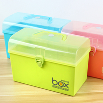 Family double-layer medicine box portable medicine box Household sealed plus tall storage box Creative medicine box