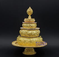 Manza four plus row cumulative grain Man tea tray Mandaman tea Luo with base