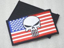 American Flag Skull Punisher Badge SEALS DEVGRU NSWDG