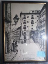 Spanish world street scene painter juan martin works