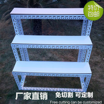 Trapezoidal disassembly flower rack shopping mall exhibition fruit shop flower shop grain and oil shop display rack landing golden egg shelf