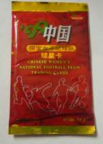 99 China Womens National Football Team Star Card A pack of 6 cards