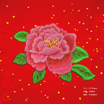 brother household embroidery machine version Womens Tang suit Hanfu design new element peony computer embroidery plate making