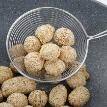 Long handle reinforced large hot pot colander stainless steel noodle dumpling filter net leakage net small German noodles spicy hot