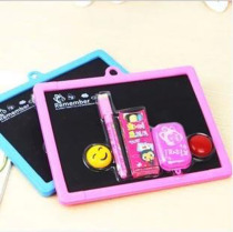 Children's student drawing board color plastic dual-purpose graffiti small blackboard whiteboard hanging message board small blackboard