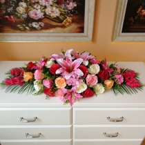 Simulation silk flower table flower fake flower simulation conference table flower stage flower Lily Rose table round flower flower art