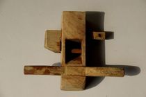 Ancient play miscellaneous collection of folk old objects) Collection of woodworking small planters