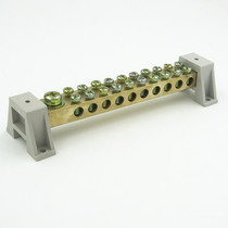 Double 10-bit copper terminal grounding copper terminal zero row copper terminal block copper terminal block copper terminal block