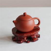 Haolin Xuan 11 5 Oval Wood root carving seat vase base strange stone base