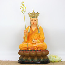 Ksitizang Bodhisattva Ksitiangzang Bodhisattva ancient color three Holy resin Buddha ornaments
