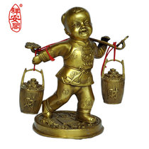 Xiangan Pavilion copper to send money to the baby★Zhaocai Boy Sending Ding Cai Xingwang★