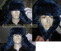 Outdoor old empty warrior sheepskin hat cadre leather Lei Feng hat retro winter cold cotton cap ear protection