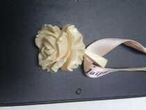  vintage antique genuine French milky white material hand carved rose pendant