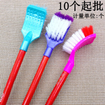D1941 wooden handle square toilet brush 10 up cleaning brush sub long handle toilet brush and clean toilet brush Yiwu 2