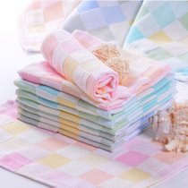 Pure cotton gauze Childrens baby towel saliva towel Kindergarten face towel Square square square small square towel handkerchief