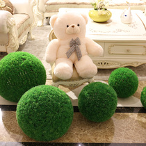 Simulation grass ball Big flower ball Big round ball Turf ball Plastic grass ball Hotel shopping mall hanging wall hanging decoration ball