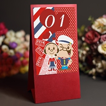 Vigorous sailor Inron Wind personality Custom Wedding wedding Supplies Table Card Desk Card Seating Card Sign to Taiwan Painting Beauty