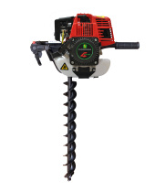 Huasheng four-stroke planter two-stroke GX35 ground drill hot sale gardening Orchard hole electric drill simple professional