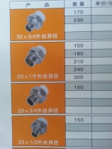 PPR single head reducing diameter direct outer wire inner wire living copper joint chrome-plated two-end double-metal plumbing