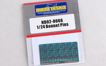 HobbyDesign etching Sheet 1 24 Bonnet Pins quick-release model HD02-0066